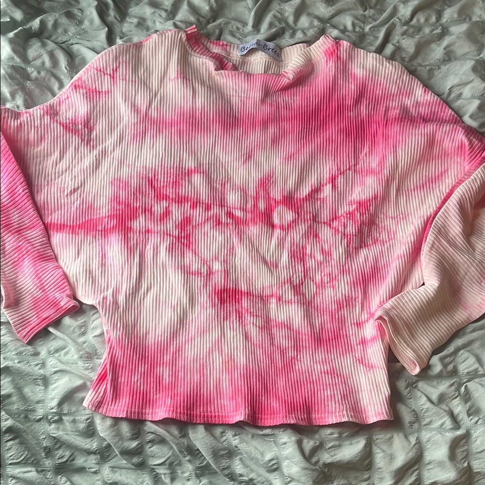 Pink Tie-Dye Women's Top